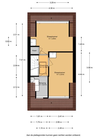 Floorplan - Reigerskamp 68A, 3607 HD Maarssen